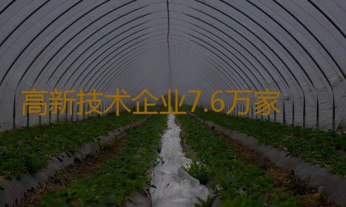 高新技术企业7.6万家，连续8年全国第一！广东科创亮成绩单